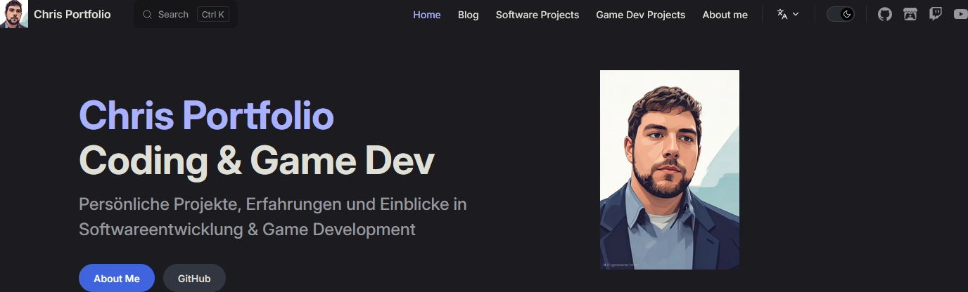 Portfolio Screenshot (VitePress)